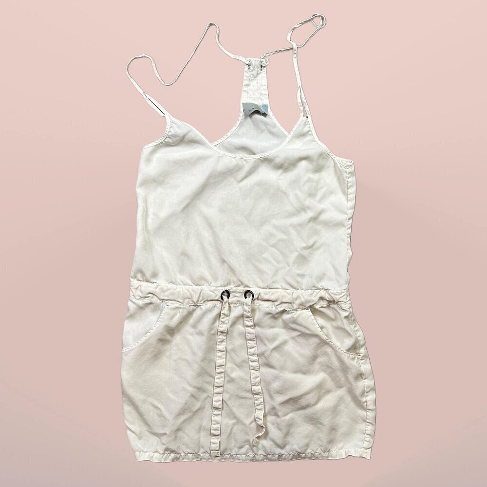 Athleta Sun Ray Sandcastle Mini White Dress Swim Coverup Women's Size Medium